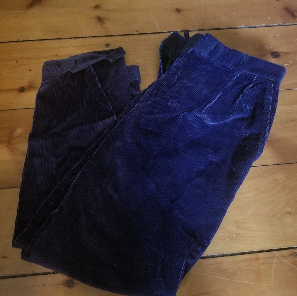 Blue Corduroy Vintage Pants